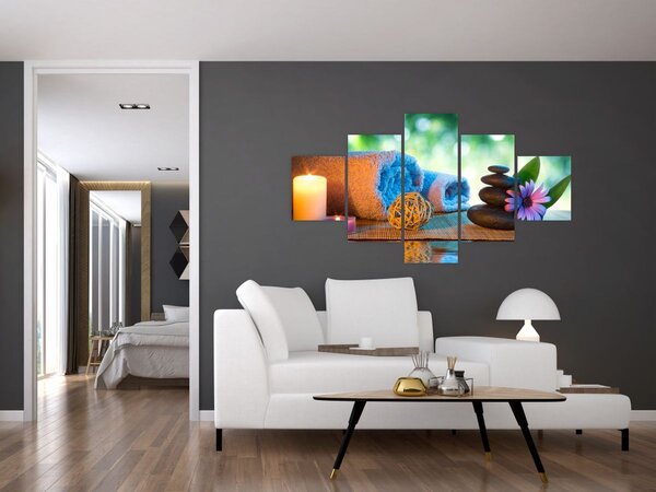 Obraz - Relaksujący masaż malarski (125x70 cm)