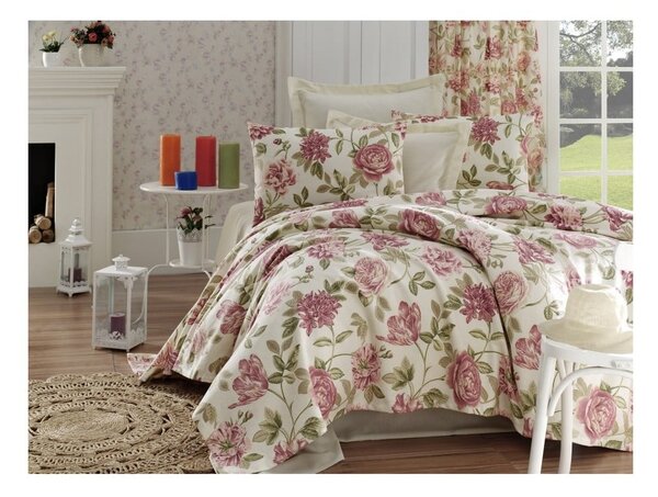 Narzuta na łóżko z czystej bawełny jednoosobowy Rosalita, 200x235 cm