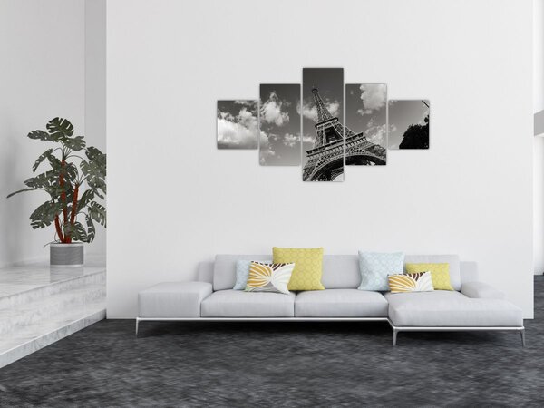Obraz - Wieża Eiffla w Paryżu (125x70 cm)