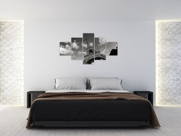 Obraz - Wieża Eiffla w Paryżu (125x70 cm)