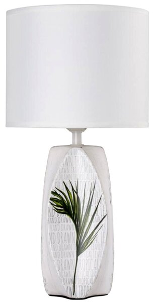 Biała lampa stołowa - K285-Tropica