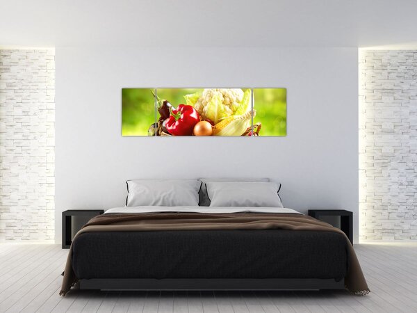 Obraz - Warzywa (170x50 cm)