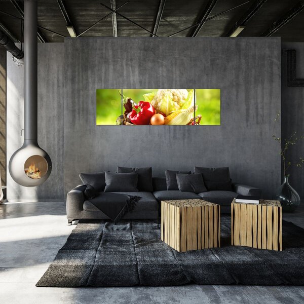 Obraz - Warzywa (170x50 cm)