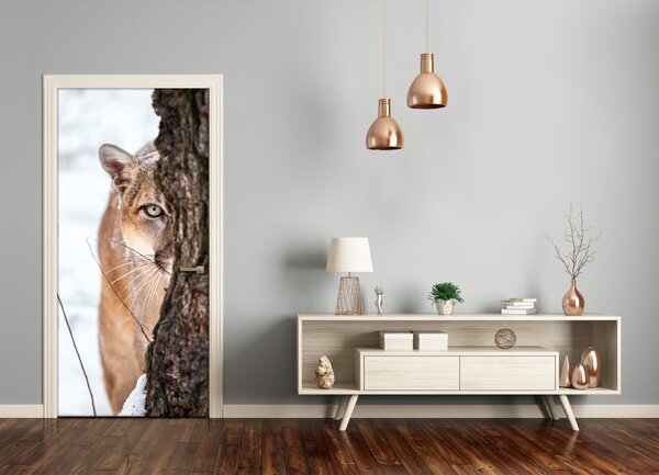 Fototapeta samoprzylepna na drzwi Puma Górska