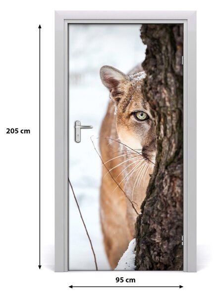 Fototapeta samoprzylepna na drzwi Puma Górska