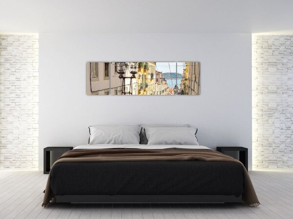 Obraz - Lizbona (170x50 cm)