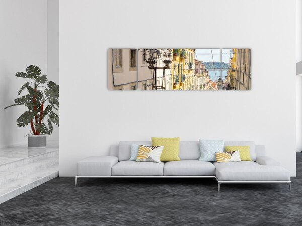 Obraz - Lizbona (170x50 cm)
