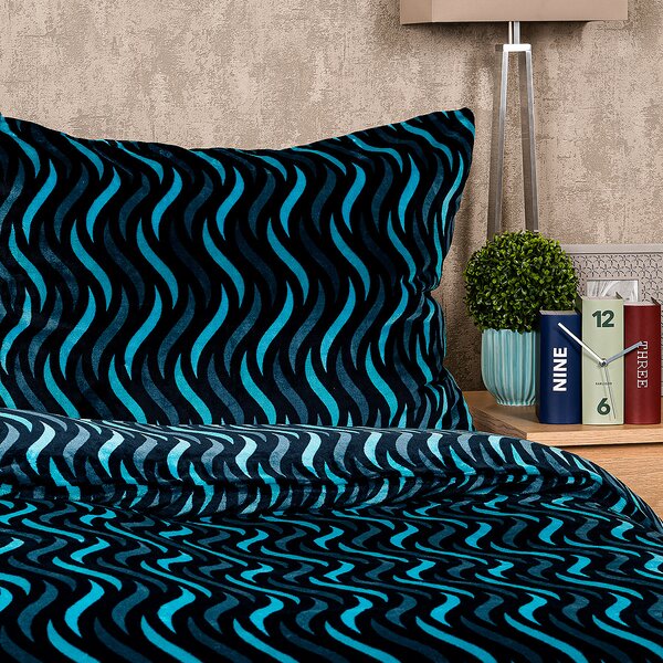 4Home Pościel Wave mikroflanela, 160 x 200 cm, 70 x 80 cm