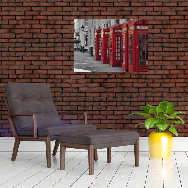 Obraz - Budki telefoniczne w Londynie (70x50 cm)