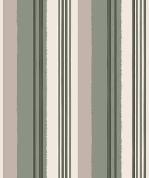 Tapety Szerokie paski w kolorze zielonym i kremowym, Tapety Geometryczne, Tapety w paski, a01248 : Uwalls.pl