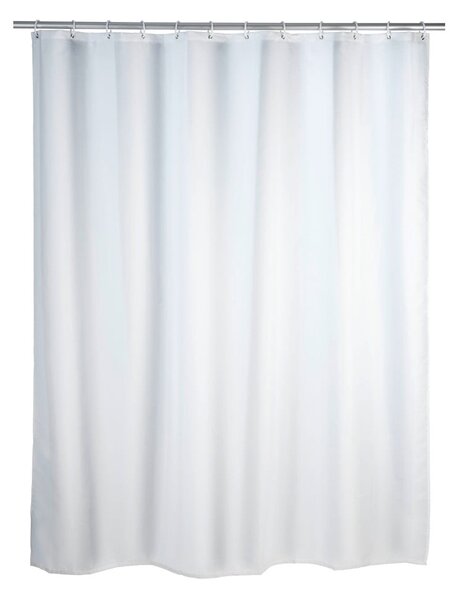 Biała zasłona prysznicowa z warstwą przeciw pleśni Wenko, 180x200 cm