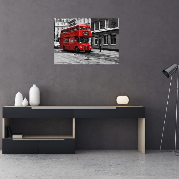 Obraz - Londyn z autobusem (70x50 cm)