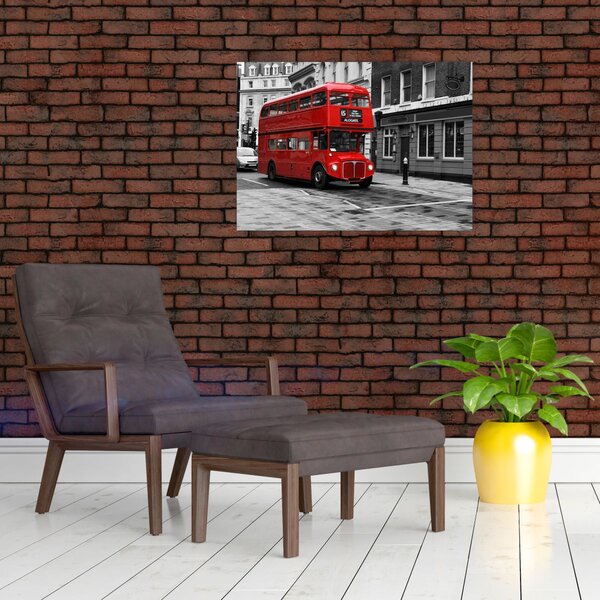 Obraz - Londyn z autobusem (70x50 cm)