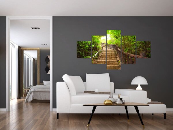 Obraz - Schody w przyrodzie (125x70 cm)