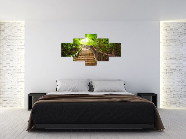 Obraz - Schody w przyrodzie (125x70 cm)