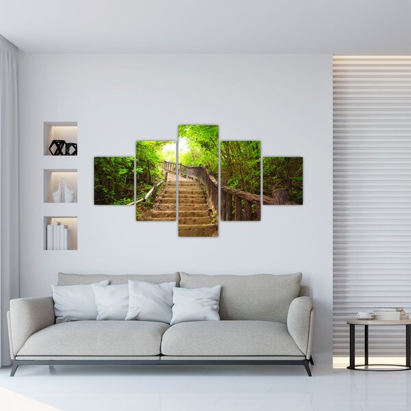 Obraz - Schody w przyrodzie (125x70 cm)