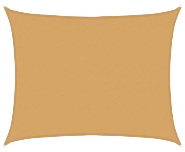 Żagiel przeciwsłoneczny, 160 g/m², piaskowy, 6x7 m, hdpe