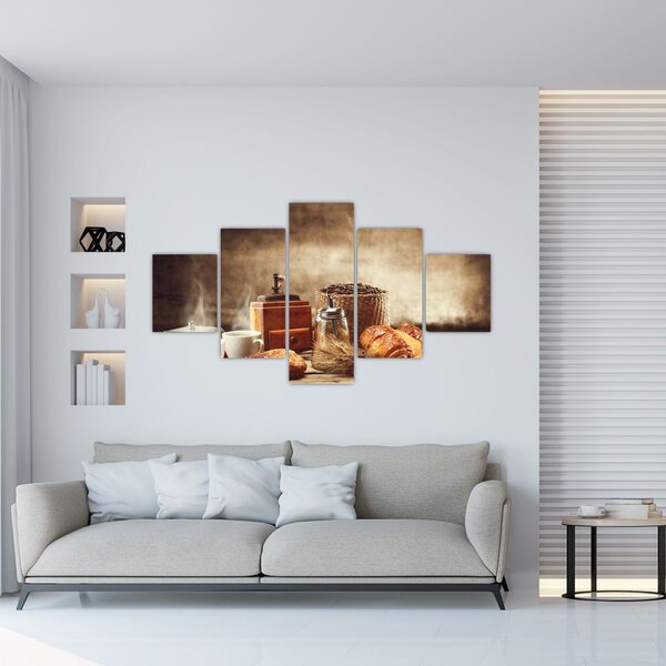 Obraz - Kawa i śniadanie (125x70 cm)