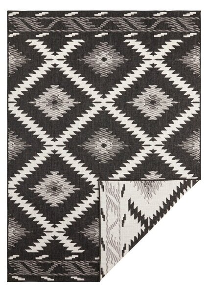 Czarno-kremowy dywan odpowiedni na zewnątrz NORTHRUGS Malibu, 170x120 cm