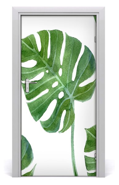 Okleina samoprzylepna fototapety na drzwi Monstera