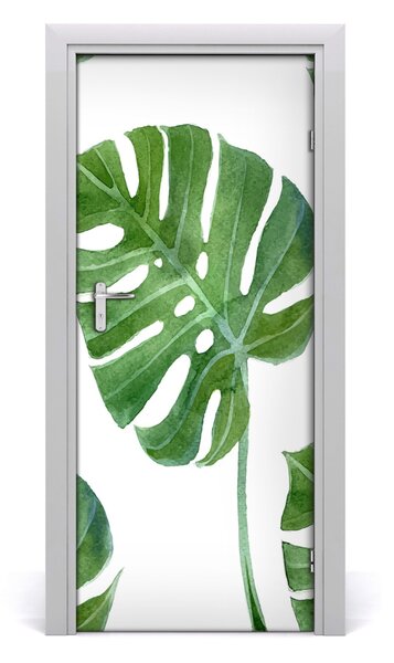 Okleina samoprzylepna fototapety na drzwi Monstera