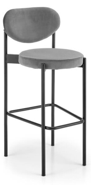Krzesło barowe H108 , hoker, loftowy, do kuchni, szary