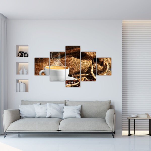 Obraz - Filiżanka kawy (125x70 cm)