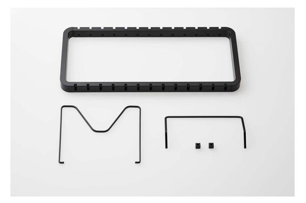 Czarny uchwyt ścienny na pokrywki i patelnie YAMAZAKI Tower