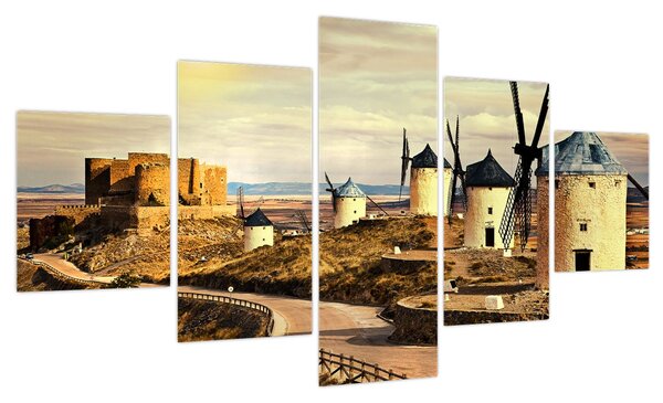 Obraz - Wiatraki (125x70 cm)