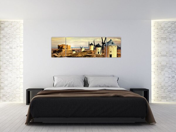 Obraz - Wiatraki (170x50 cm)