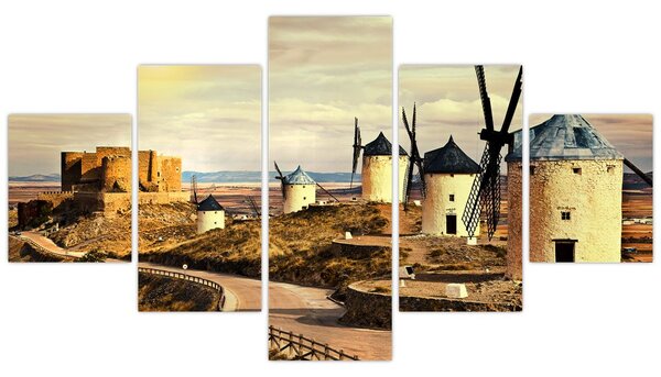 Obraz - Wiatraki (125x70 cm)