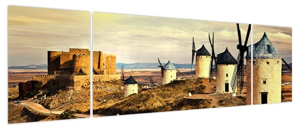 Obraz - Wiatraki (170x50 cm)