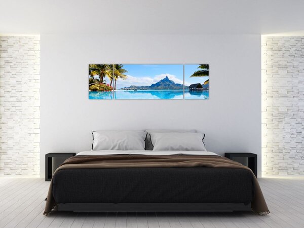 Obraz - Palmy i plaże (170x50 cm)