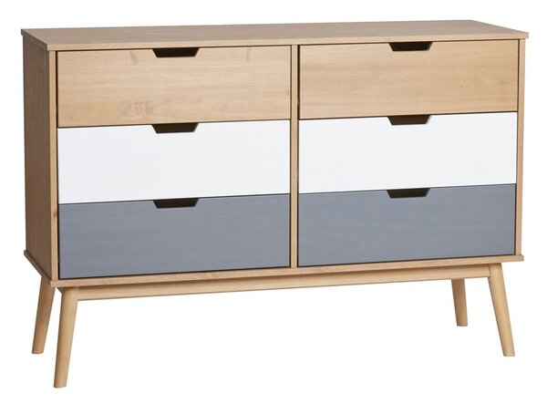 Komoda z litego drewna sosnowego Marckeric Cusco, szer. 120 cm