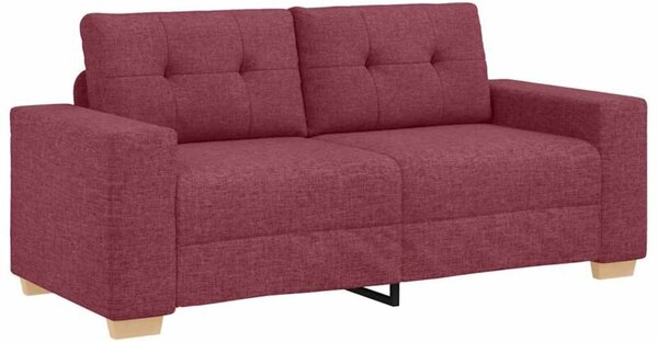 Sofa dwuosobowa, wino czerwone, 180x77x82 cm, tkanina