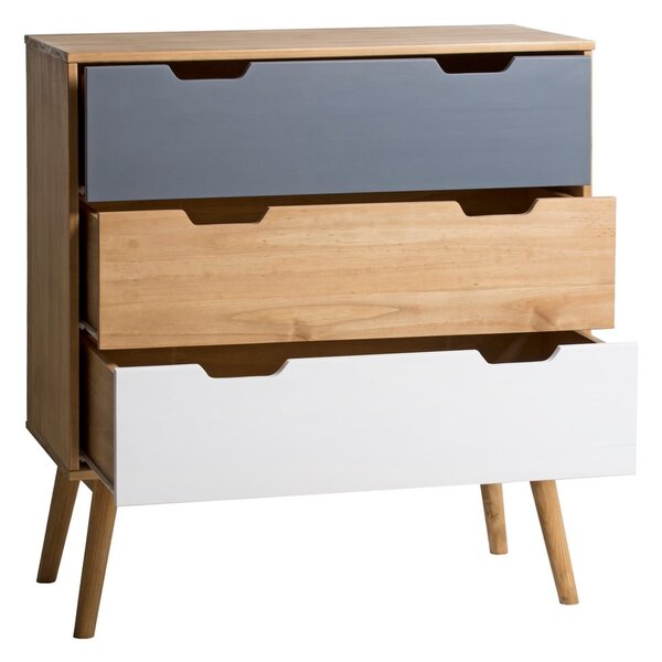 Komoda z litego drewna sosnowego Marckeric Cusco, szer. 80 cm