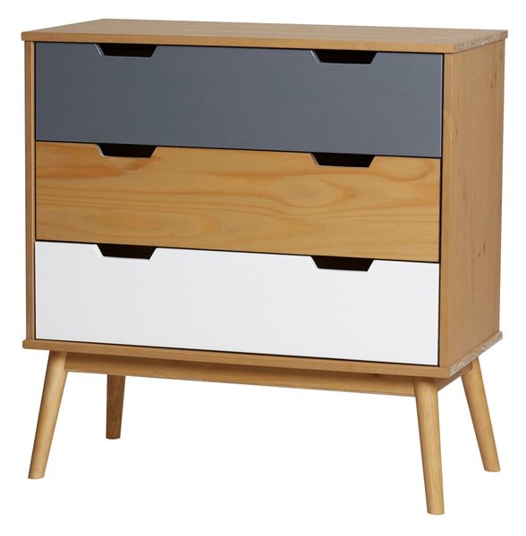 Komoda z litego drewna sosnowego Marckeric Cusco, szer. 80 cm