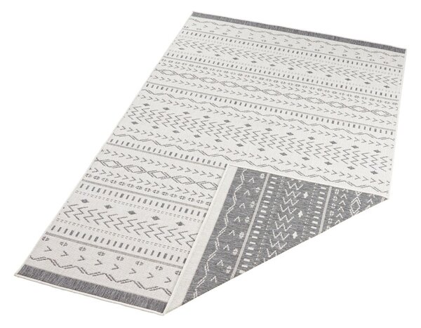 Szaro-kremowy dywan odpowiedni na zewnątrz NORTHRUGS Kuba, 150x80 cm