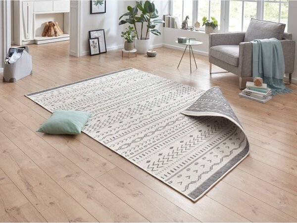 Szaro-kremowy dywan odpowiedni na zewnątrz NORTHRUGS Kuba, 150x80 cm