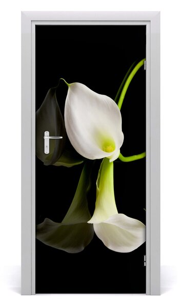 Okleina Naklejka fototapeta na drzwi Biała kalia