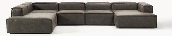 Sofa modułowa ze skóry z recyklingu Lennon