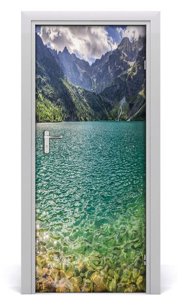 Naklejka fototapeta na drzwi Jezioro w górach