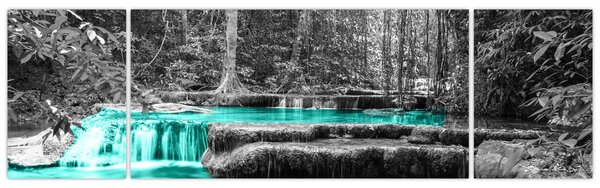 Obraz - Zimowa rzeka (170x50 cm)