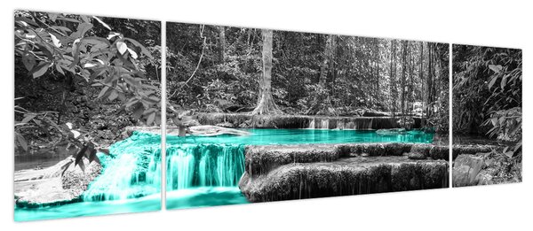 Obraz - Zimowa rzeka (170x50 cm)
