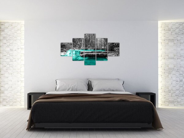 Obraz - Zimowa rzeka (125x70 cm)