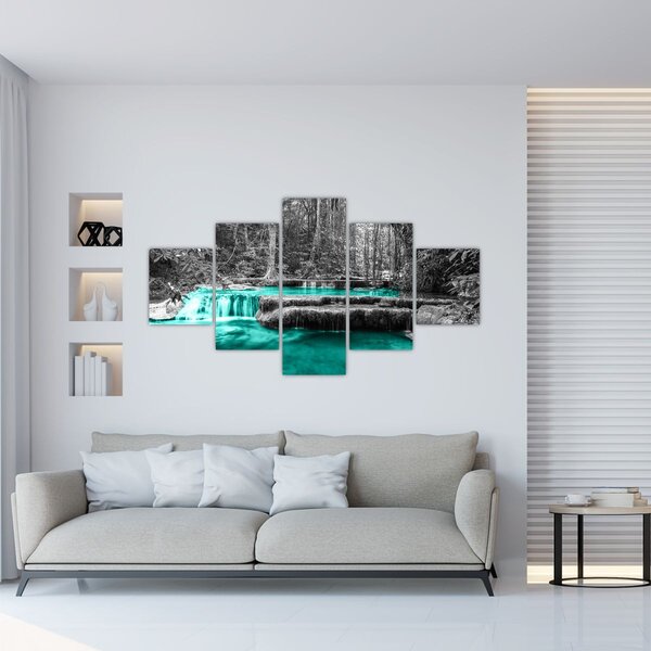 Obraz - Zimowa rzeka (125x70 cm)