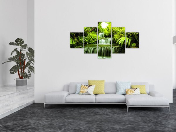 Obraz - Indonezyjskie wodospady (125x70 cm)