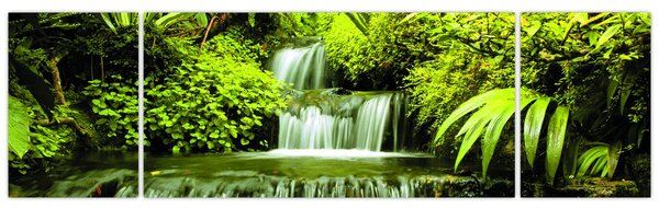 Obraz - Indonezyjskie wodospady (170x50 cm)