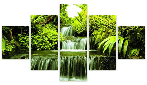 Obraz - Indonezyjskie wodospady (125x70 cm)