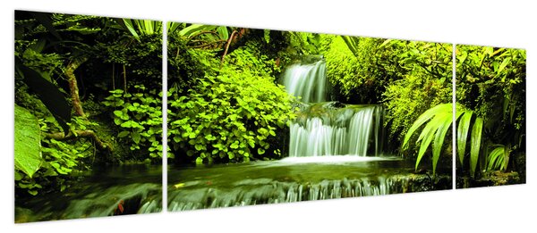 Obraz - Indonezyjskie wodospady (170x50 cm)